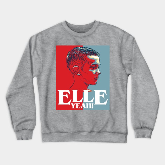 Elle Yeah! Crewneck Sweatshirt by keithmagnaye